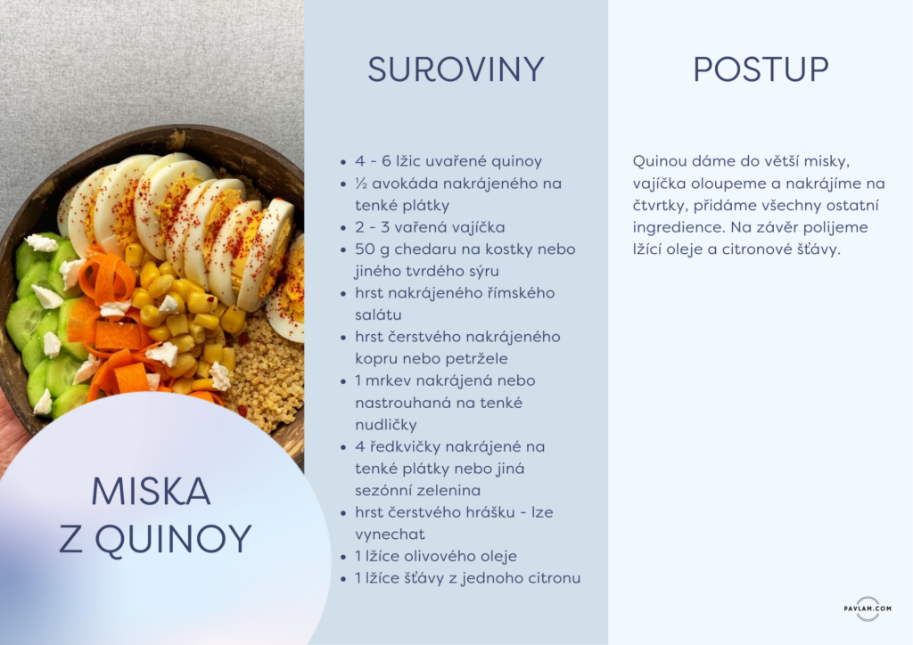 Miska z quinoy se zeleninou – zdravý recept vhodný při PCOS